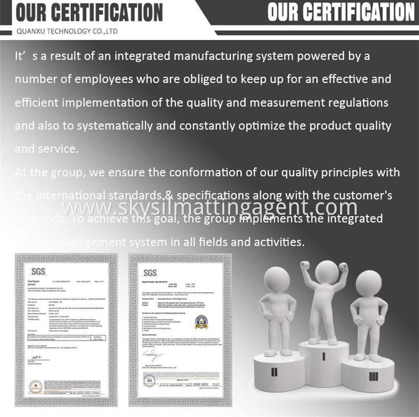 Our Certification 2